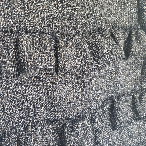 Halogen Ruffle Detail Tweed Jacket size Petite Large - Picture 6 of 13